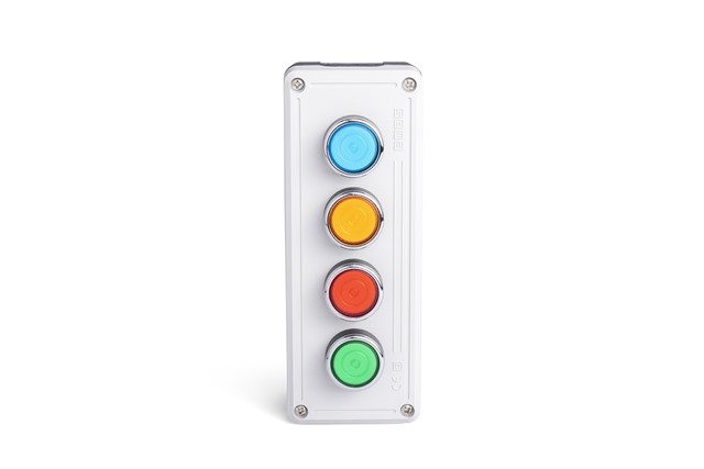 PY Series Plastic 4 Holes B100FY + B100FK + B100FS + B100FM Grey-Black Control Box